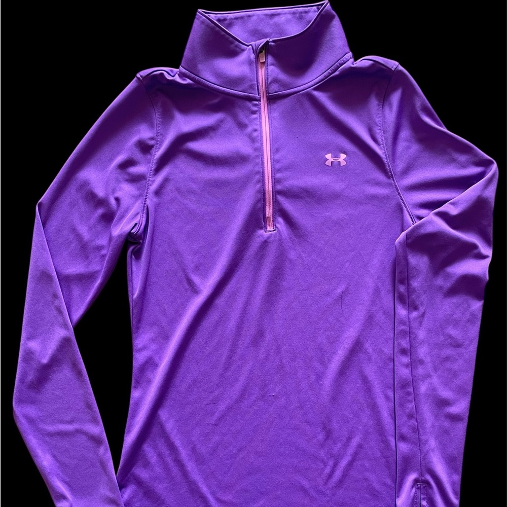 Under Armour Purple Fitted Long Sleeve Tee